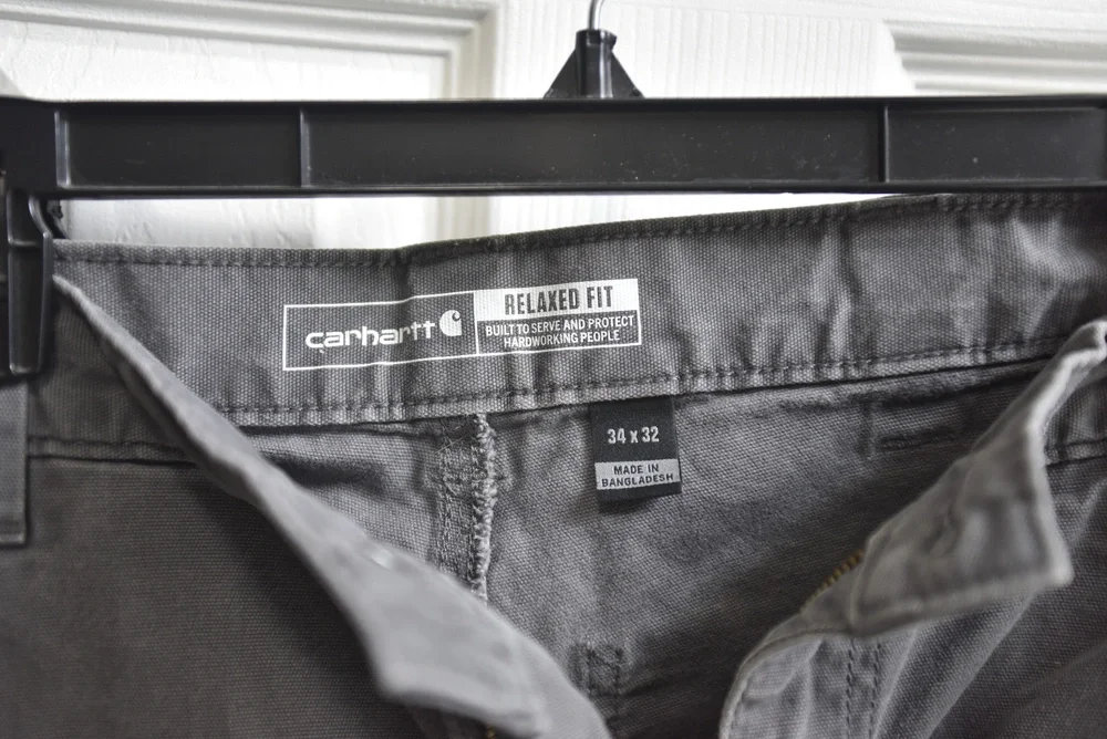 Carhartt Relaxed Fit Work Pants Gray 34x32 LSC450
